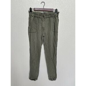 Abercrombie & Fitch olive green lyocell pants womens 6 jogger Trouser capsule